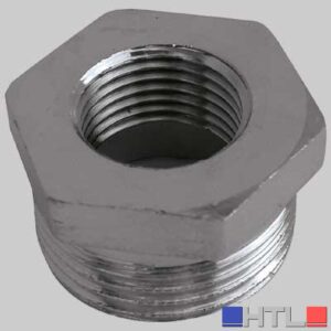 RIDUZIONE MASCHIO/FEMMINA OTTONE CROMATA - 1" x 1/2