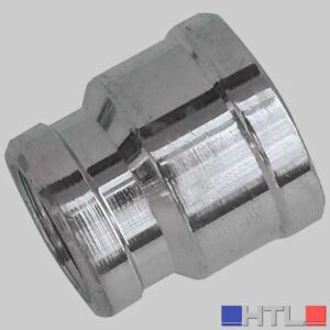MANICOTTO RIDOTTO FEMMINA/FEMMINA OTTONE CROMATO - 1" x 1/2
