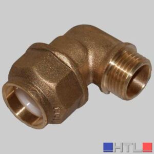 RACCORDO A GOMITO MASCHIO ANELLO RESINA - 20 x 1/2