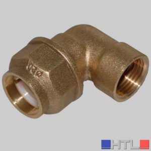 RACCORDO A GOMITO FEMMINA ANELLO RESINA - 20 x 1/2