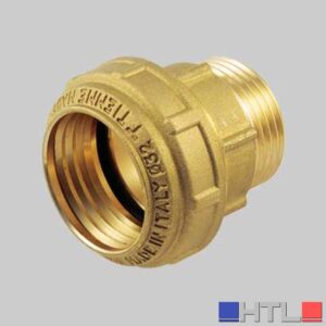 RACCORDO DIRITTO MASCHIO PN 25 COBRARING - 20 x 1/2
