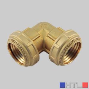 RACCORDO CURVO DOPPIO PN 25 COBRARING - 20 x 20