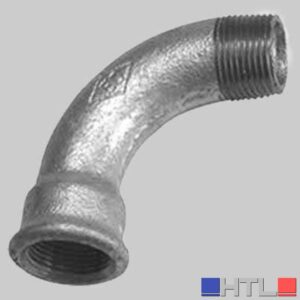 CURVA A 90° MASCHIO/FEMMINA ZINCATA - 1"