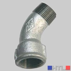 CURVA A 45° MASCHIO/FEMMINA ZINCATA - 1"