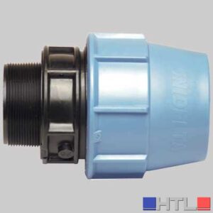 RACCORDO DIRITTO MASCHIO PLASTICA - 110 x 4"