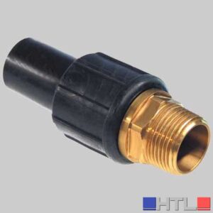 Giunto di transizione Ottone PE filettato Maschio - 1" x 32