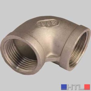 RACCORDO GOMITO 90° FILETTATO F/F ACCIAIO INOX - 1"