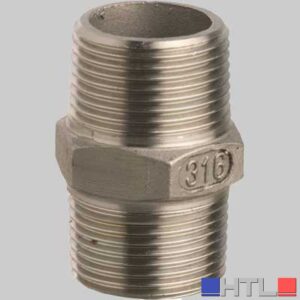RACCORDO NIPLES DOPPIO IN ACCIAIO INOX - 1"