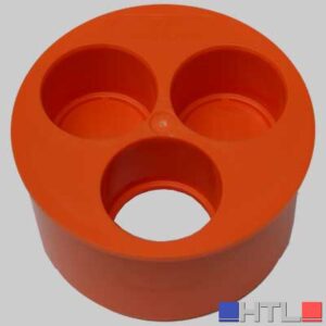 TAMPONE 3 FORI - 100 x 40-40-40