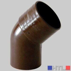 CURVA 45° PVC TESTA DI MORO - Ø 100