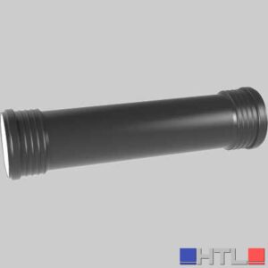 TUBO FONOISOLANTE CON DUE BICCHIERI STEM Ø 125 - cm 100