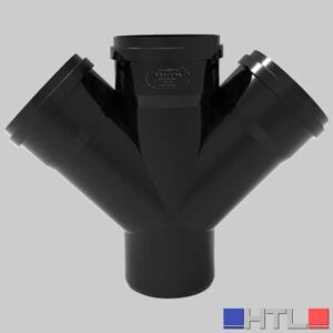 DERIVAZIONE PHONO BLACK 45° MF - 100 x 40 - 40