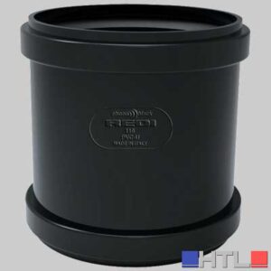MANICOTTO PHONO BLACK SENZA BATTENTE - Ø 100