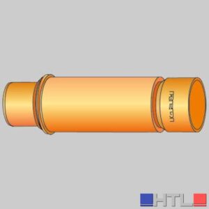 GIUNTO DI RIPARAZIONE - Ø 100 2 Pezzi telescopico