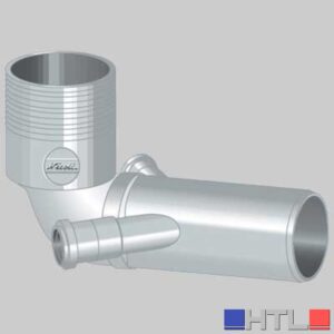 CURVA WC 2 ATTACCHI Ø40 O-RING - Ø 100