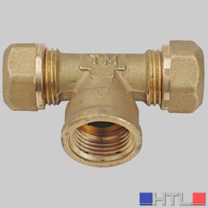 RACCORDO A TEE FEMMINA CON OGIVA P.T.E.F. - 12 X 1/2 x 12 - 1/2