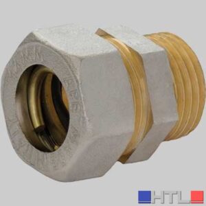 RACCORDO DIRITTO MASCHIO O-RING - 12 x 1/2