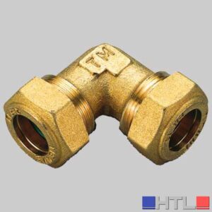 RACCORDO CURVO DOPPIO O-RING GIALLO - 10 x 10