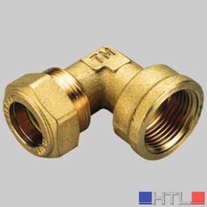 RACCORDO CURVO FEMMINA CON O-RING GIALLO - 10 x 1/2