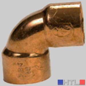 GOMITO RAME 90° A SALDARE F-F PER TUBO GELO - 1"1/4 (Ø32)