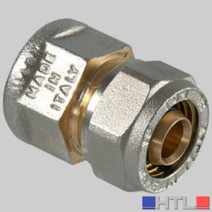 Raccordo a compressione diritto Femmina - 16 x 1/2