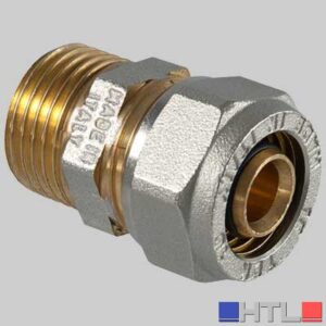 Raccordo a compressione diritto Maschio - 16 x 1/2