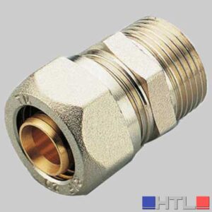 RACCORDO A COMPRESSIONE DIRITTO MASCHIO TIEMME - 14 x 1/2
