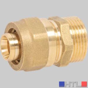 RACCORDO DIRITTO MASCHIO A STRINGERE APE - 16 x 1/2