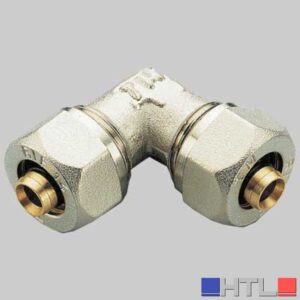 RACCORDO A COMPRESSIONE CURVO DOPPIO TIEMME - 14 x 14