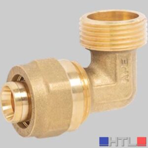 RACCORDO CURVO MASCHIO A STRINGERE APE - 16 x 1/2