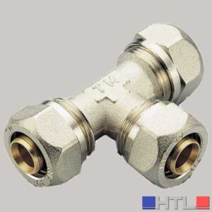 RACCORDO A COMPRESSIONE A TEE TIEMME - 14 x 14 x 14