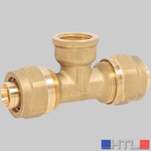 RACCORDO A TEE FEMMINA A STRINGERE APE - 16 x 1/2 x 16