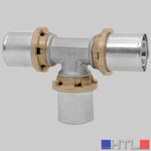 RACCORDO A TEE DOPPIO A PRESSARE - 16 x 16 x 16