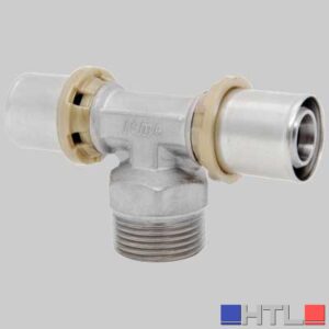 RACCORDO A TEE MASCHIO A PRESSARE - 16 x 1/2 x 16