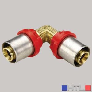 RACCORDO CURVO DOPPIO A PRESSARE TIEMME - 16 x 16