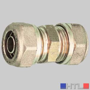 RACCORDO DIRITTO DOPPIO PER TUBO COBRA-PEX - 15 x 15 S. 2,5