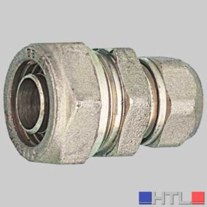 RACCORDO DIRITTO DOPPIO RIDOTTO PER TUBO COBRA-PEX - 22 x 18 S. 3 - S 2,5