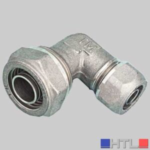 RACCORDO A GOMITO DOPPIO RIDOTTO PER TUBO COBRA-PEX - 22 x 15 S. 3 - S. 2,5