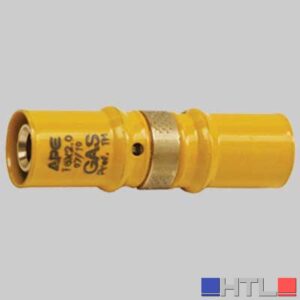 RACCORDO A PRESSARE DIRITTO DOPPIO PER GAS - 16 x 16