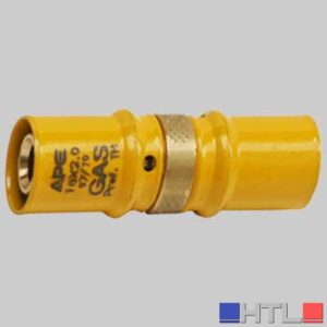 RACCORDO A PRESSARE DIRITTO DOPPIO RIDOTTO PER GAS - 20 x 16