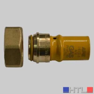 RACCORDO CON GIRELLO E O-RING PER COLLETTORI - 16 x 3/4
