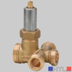 VALVOLA TRE USCITE PER CASSETTA DA INCASSO GAS - 1" ingresso 3/4 uscita dn 15
