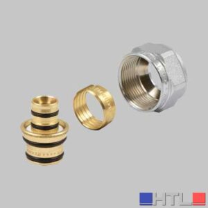 ADATTATORE CROMATO PER TUBO MULTISTRATO - 16x2,0 - 24x19