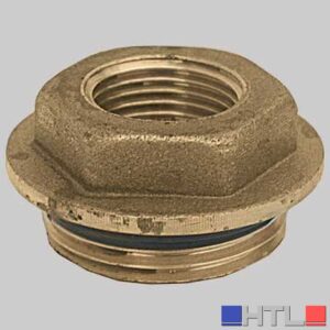 TAPPO MASCHIO CON FORO FILETTATO E O-RING - 1" x 1/2