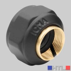ADATTATORE RAME CALOTTA NERO OPACO - Ø 12 - 24x1,5
