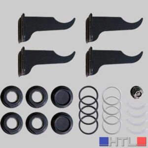 KIT PER RADIATORI COMPLETO DI MENSOLE BLACK COFFEE - 1"x 1/2