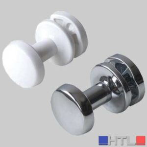 COPPIA Appendiabito dm 30 per scaldasalviette - Bianco