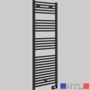 SCALDASALVIETTE ELETTRICO CORTINA NERO OPACO 1375x480 750W