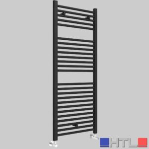 TERMOARREDO SCALDASALVIETTE SANREMO NERO OPACO - H.1230xL.500 Int.450
