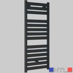 TERMOARREDO CAPRI DRITTO NERO OPACO RAL 9005 - H.1420x500 Int.450